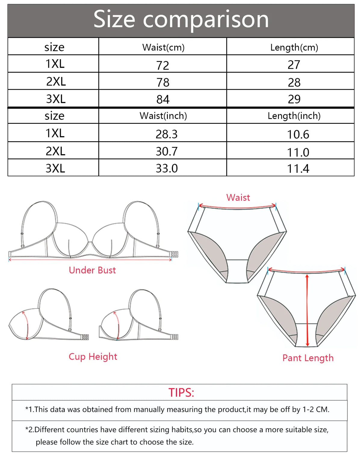 Plus-Size Lace Anti-Chafing Slip Shorts (1XL–3XL)