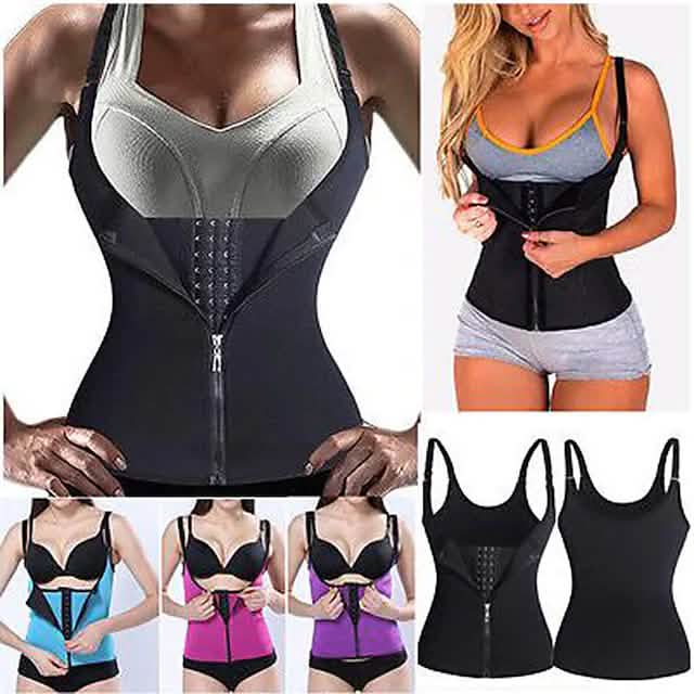 Waist Trainer Vest – Sweat Body Shaper (S–3XL)