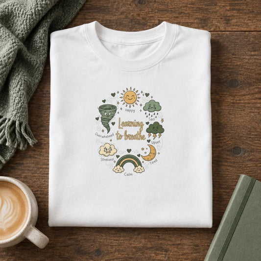 Learning to Breathe - Mental Health Awareness Tee