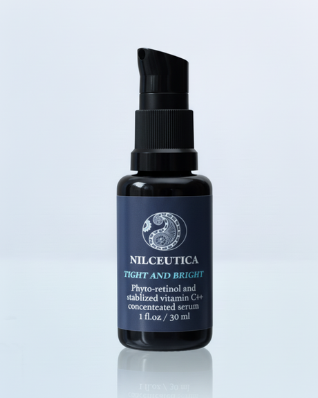 TIGHT AND BRIGHT, an Advanced Gentle Phyto-Retinol and Vitamin C Face Serum, 12 Innovative Technologies, 55% High-Performance Cosmeceuticals