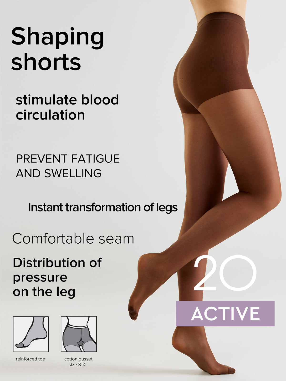 Support & Compression Tights 20 Den – Conte Active