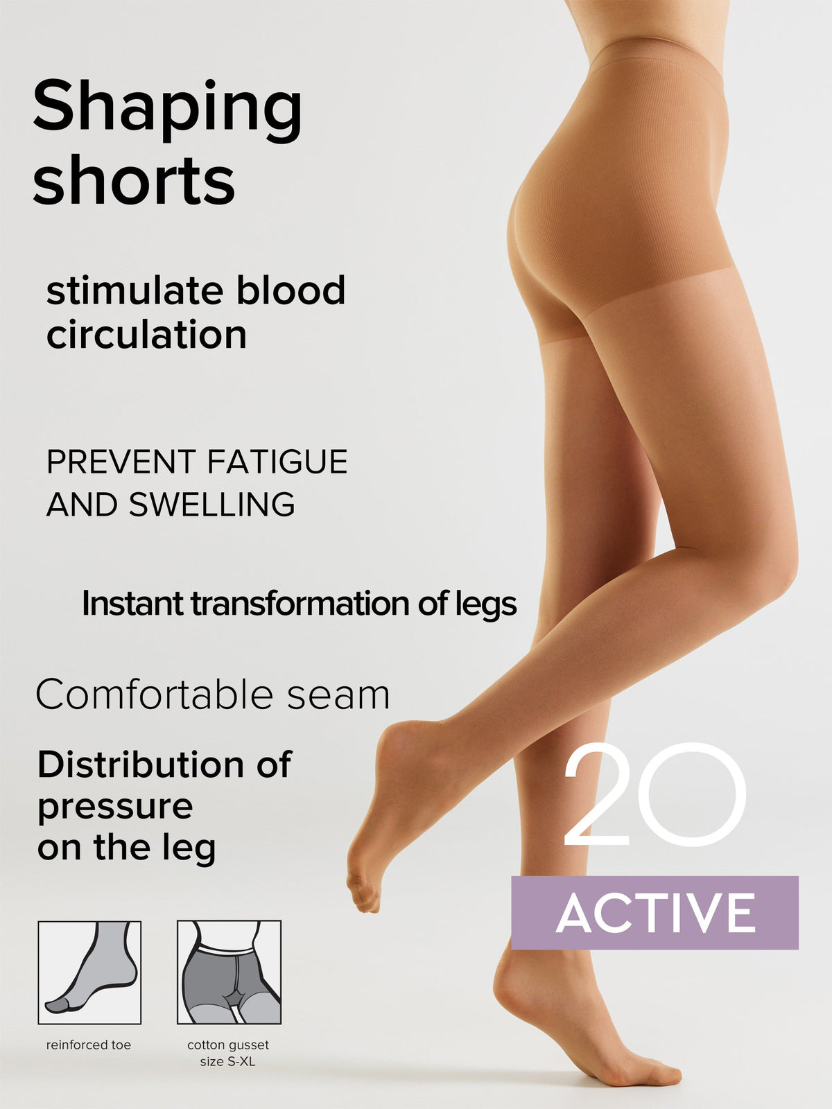 Support & Compression Tights 20 Den – Conte Active