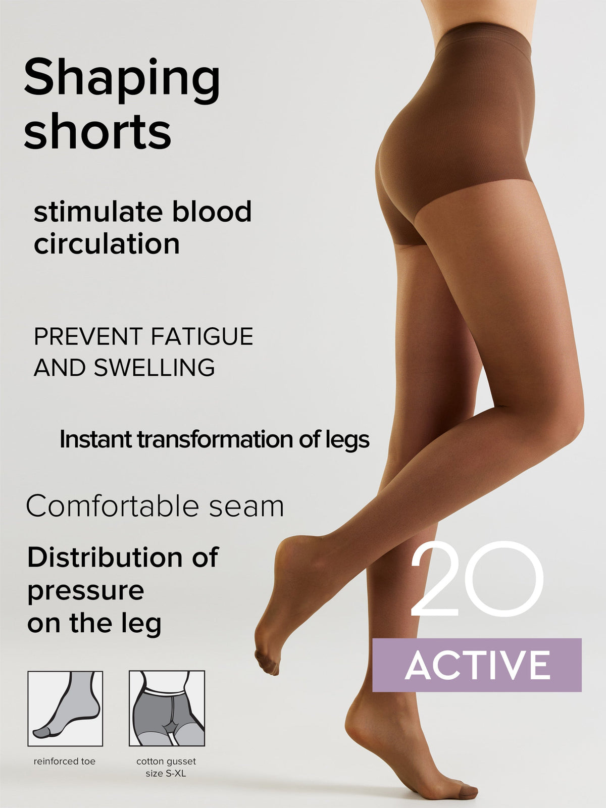 Support & Compression Tights 20 Den – Conte Active