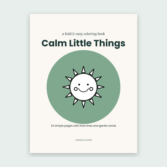 Calm Little Things – Bold & Easy Coloring Book (Printable)